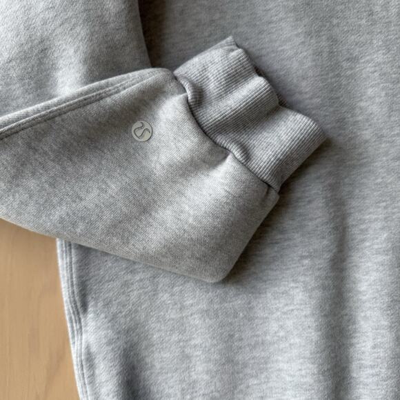 Lululemon 1/4 Zip Fleece Pullover Women's Large Gray Athleisure Sportswear - Picture 8 of 9